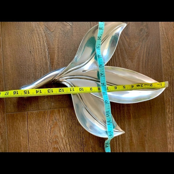 1970s Banana Leaf serving dish tray signed Bruce Fox - Picture 8 of 8